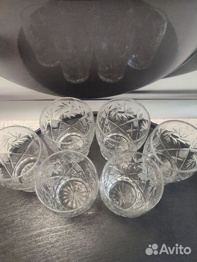 Хрустальные стаканы Неман 24 Pbo СССР