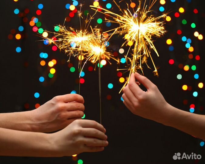 Свечи бенгальские 15 30 40 65 см салюты фейерверки