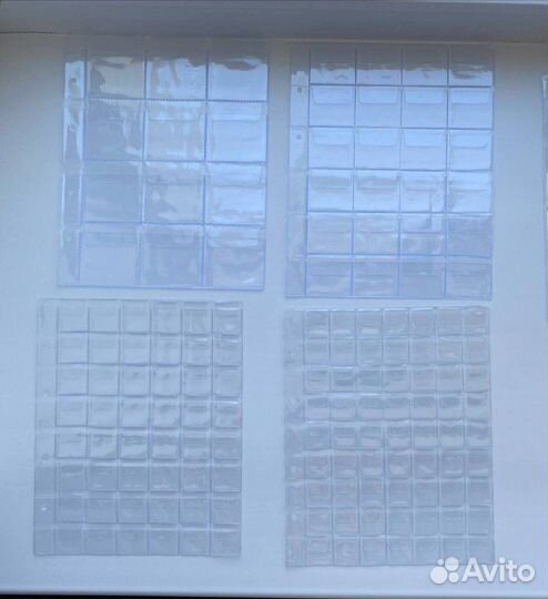 Листы для монет и банкнот оптима холдеры капсулы