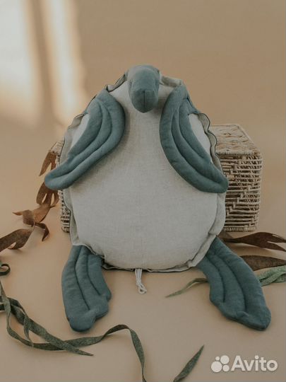 Большая мама Черепаха мягкая игрушка ручной работы