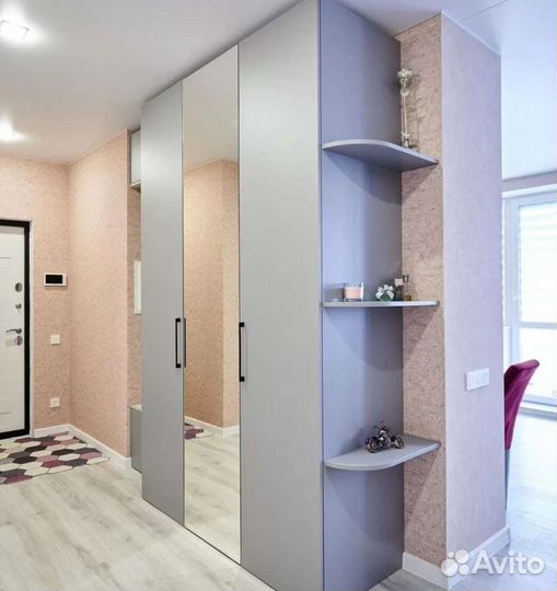 Прихожая до потолка с зеркалом Т1225