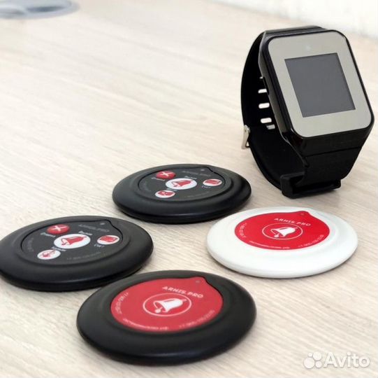 Кнопка вызова перосонала, официанта, часы пейджер