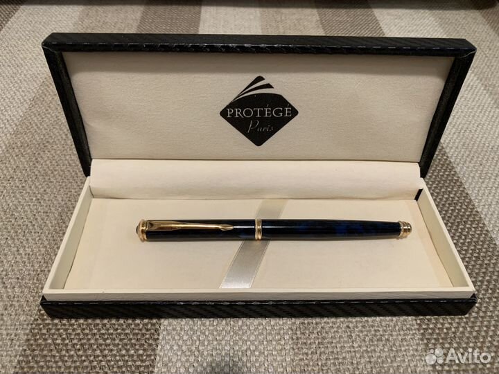 Красивая шариковая ручка латунь/перламутр