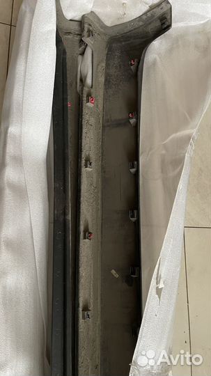 Пороги комплект на kia sportage 3 пластиковые