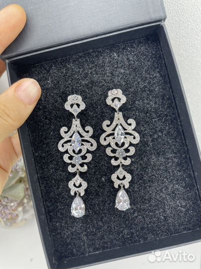 Серьги вечерние свадьба никах