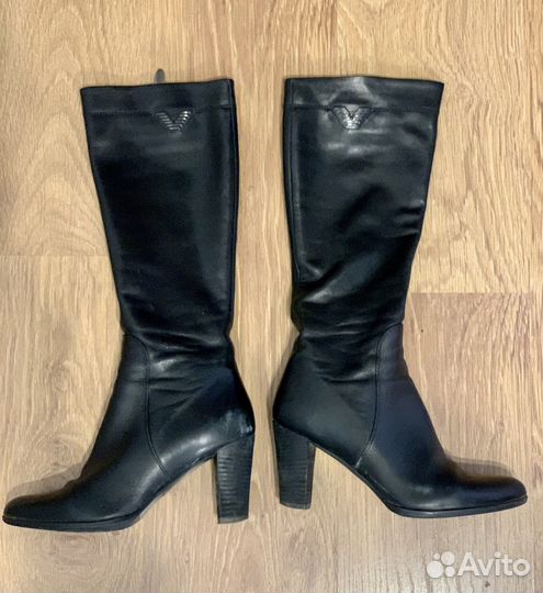 Сапоги кожаные, 39 размер