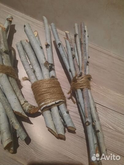 Веточки для грызунов.Береза.фундук.вишня