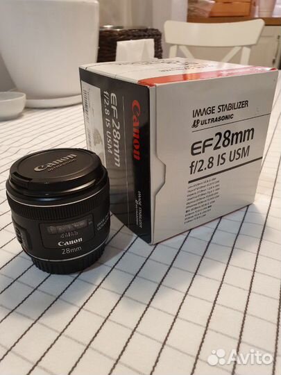 Объектив Canon EF 28mm f/2.8 is usm