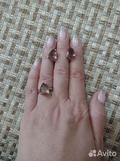 Серебряные серьги кольца украшения