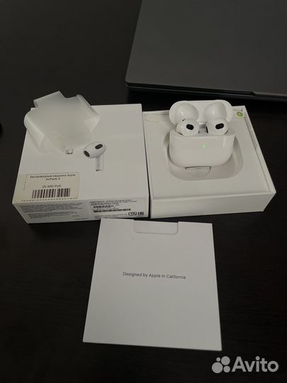 Наушники apple airpods 3 оригинал