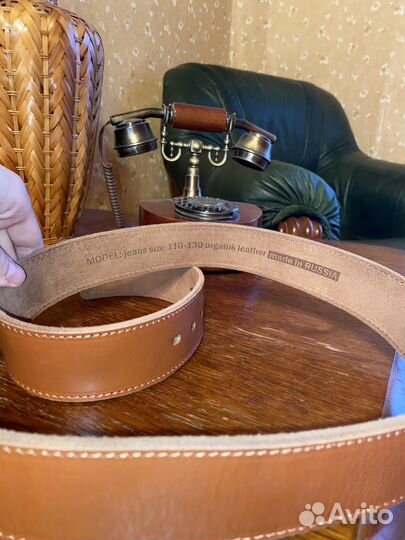 Мужской ремень из натуральной кожи Belt premium