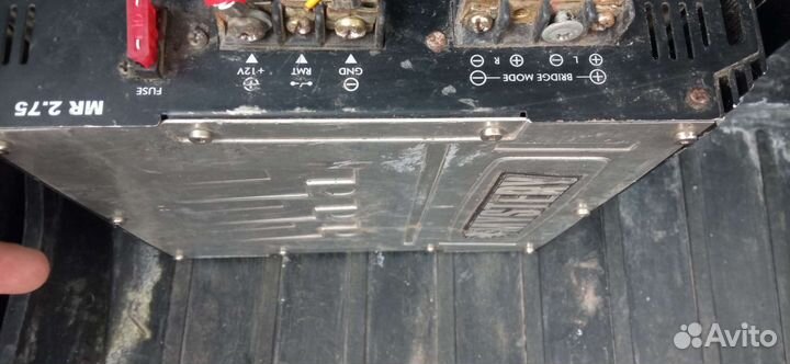 Сабвуфер и усилитель с проводами(полный комплект)