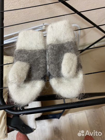 Шерстяные варежки новые