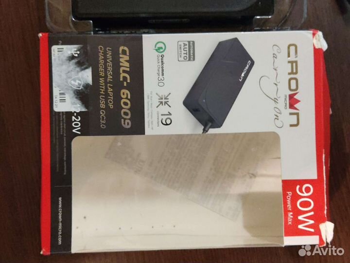 Универсальная зарядка для ноутбуков любых