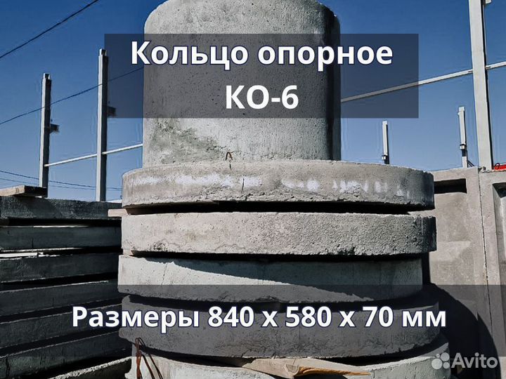 Опорное кольцо ко 6 Железобетонные изделия