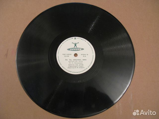 Белинник патефонная 78 об народные (м)