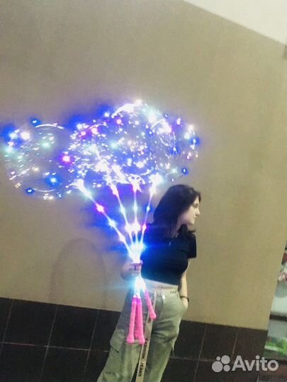 Шарики свечашие на палочке