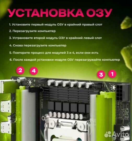 Материнская плата комплект Atermiter X79 32GB (новая)