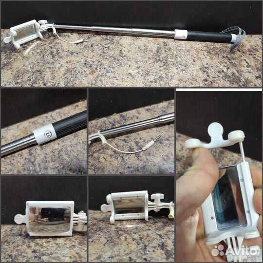Селфи палка, блютуз пульт, подставка для телефона