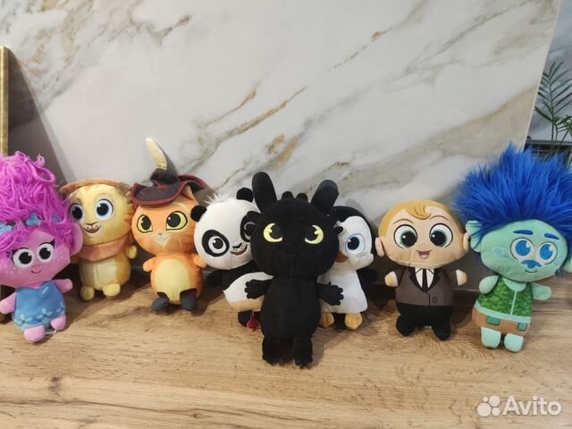 Игрушки панда и лев из магнита