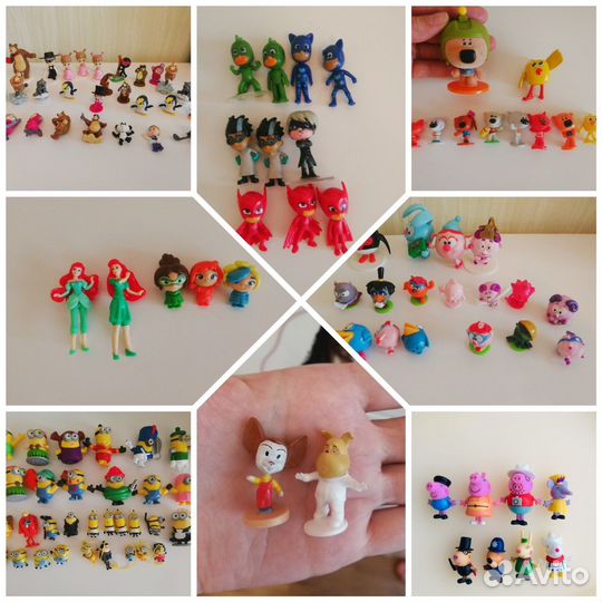 Киндор Маша и медведь, смешарики и мими мишки