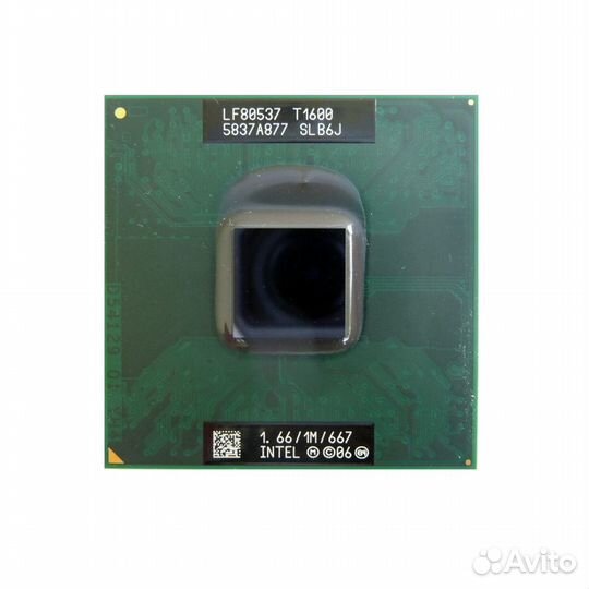 Б/у процессор Celeron Dual Core T1600, slb6j