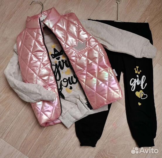 Костюм тройка для девочки 110