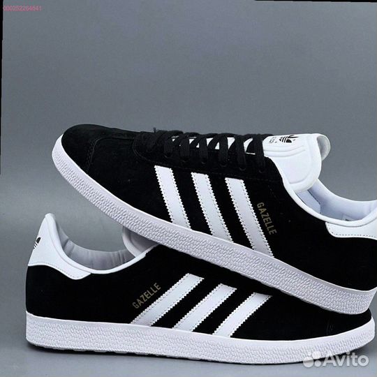 Кроссовки Adidas Gazelle Black (Арт.48192)