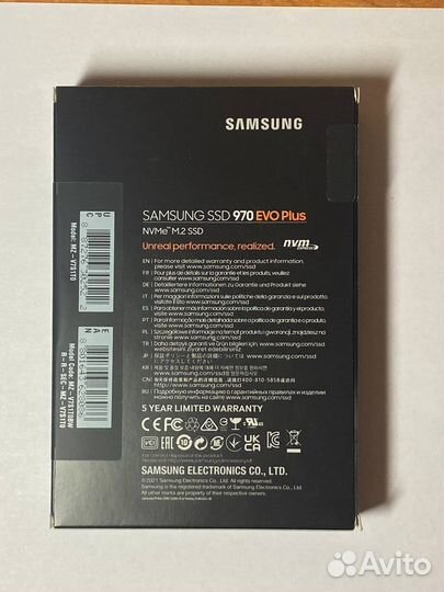 SSD M.2 накопитель Samsung 970 EVO Plus