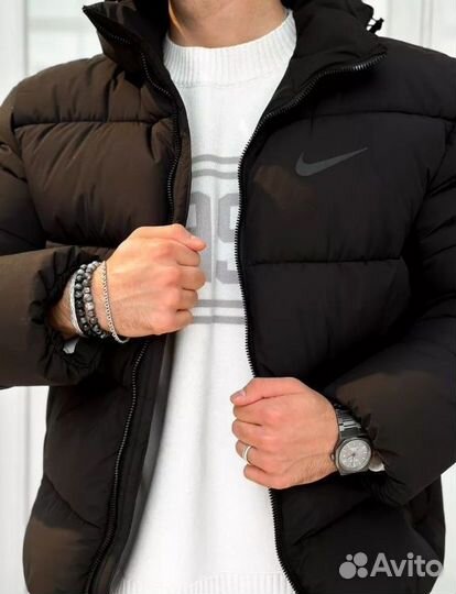 Куртка зимняя пуховик Nike black