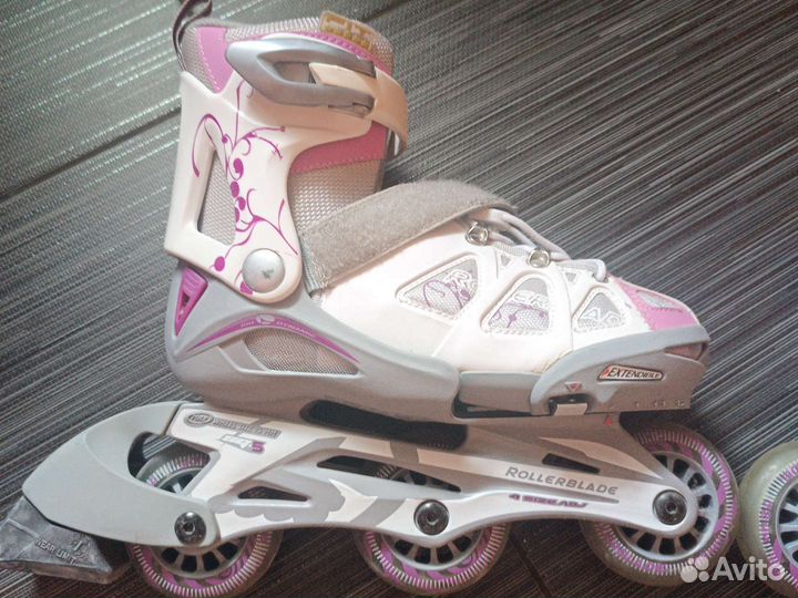 Ролики rollerblade раздвижные 29-34 с защитой