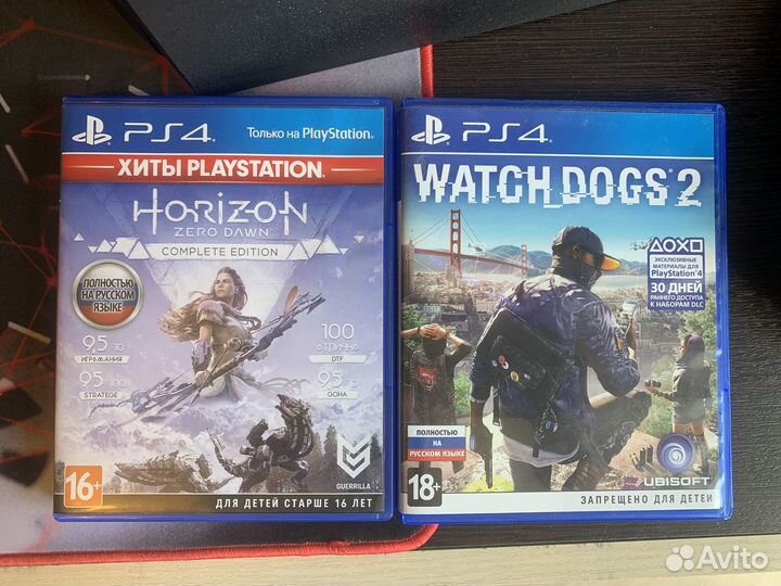 Horizon zero dawn и Watch dogs 2 (PS4)
