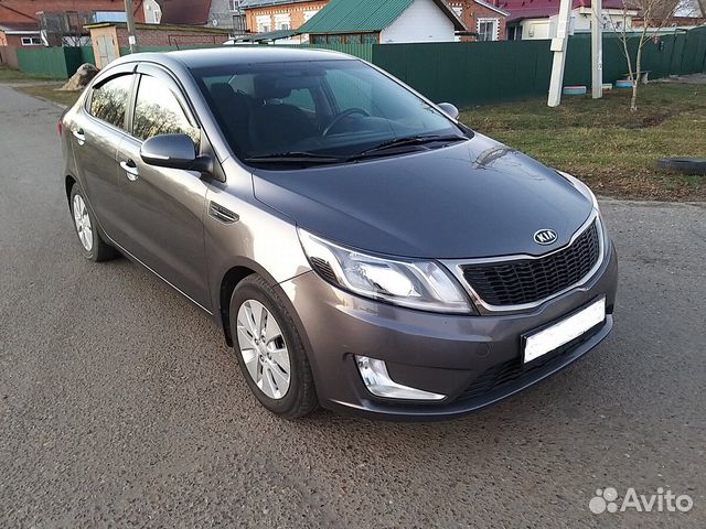 Бампер передний Киа Рио Kia 3 до 2015 серый SAE