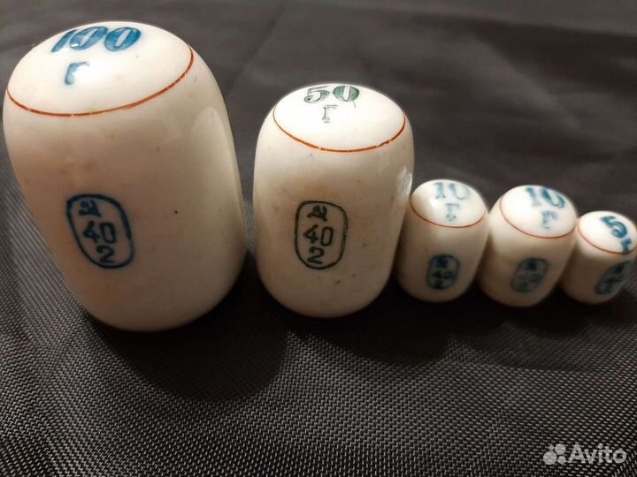 Керамические гирьки.сороковые годы