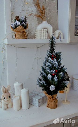 Настольная елка Зимняя