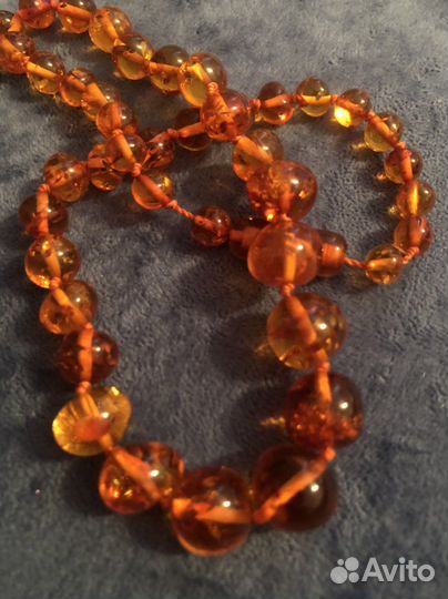 Бусы янтарные СССР