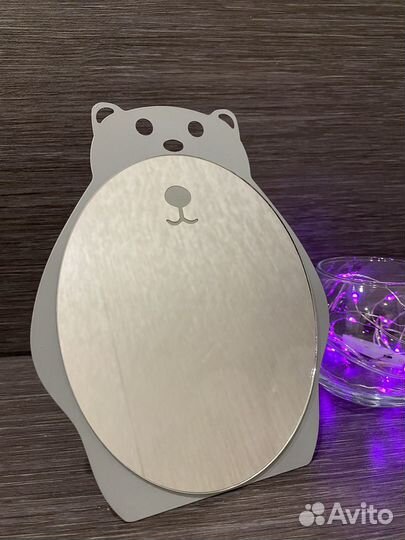 Зеркало настольное в форме мишки