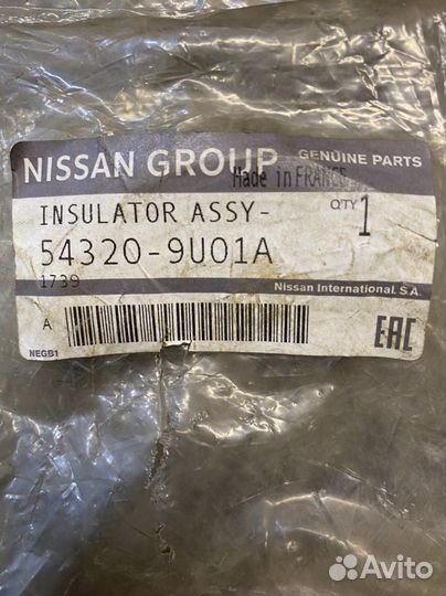 Опора стойки nissan note