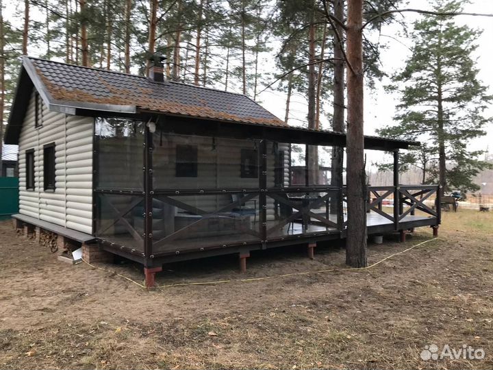 Мягкие окна на базу отдыха