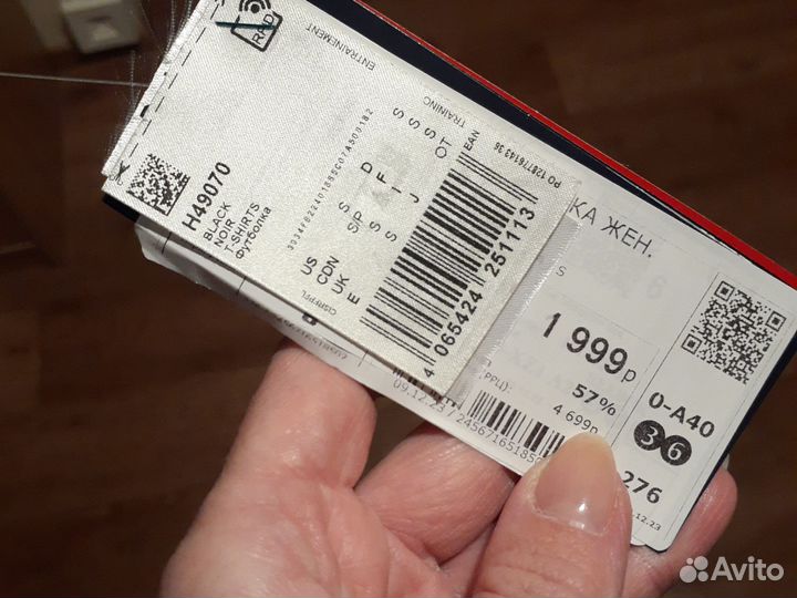 Reebok футболка чёрная S оригинал