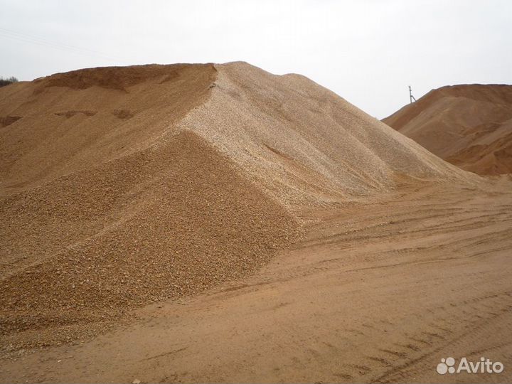 Песок карьерный с доставкой