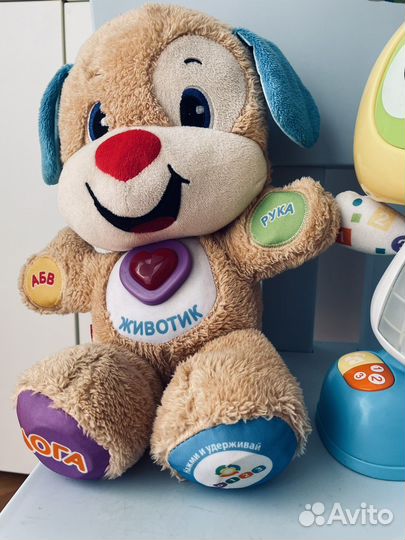 Робот Бибо и ученый щенок fisher price