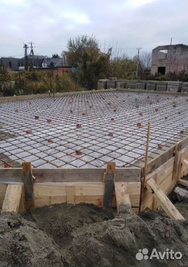 Фундамент, бетон, бригада строителей с гарантией