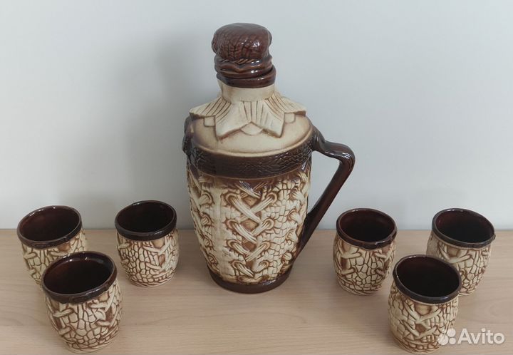 Глиняный набор для вина