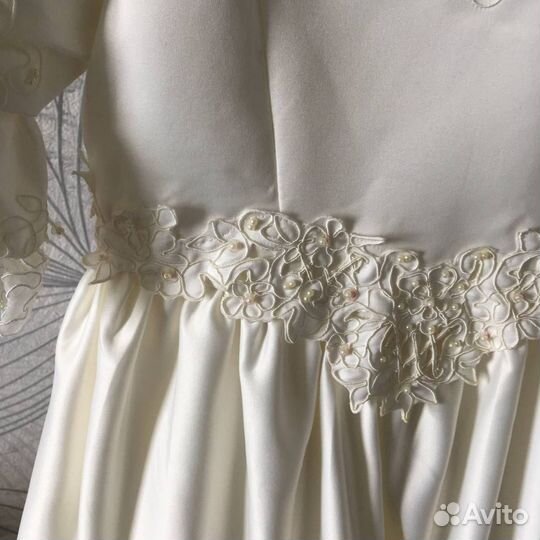 Женское винтажное белое платье