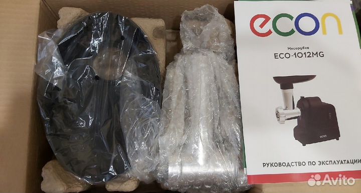 Мясорубка электрическая econ, новая