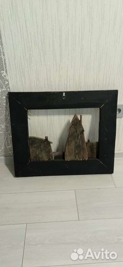 Картина панно из дерева