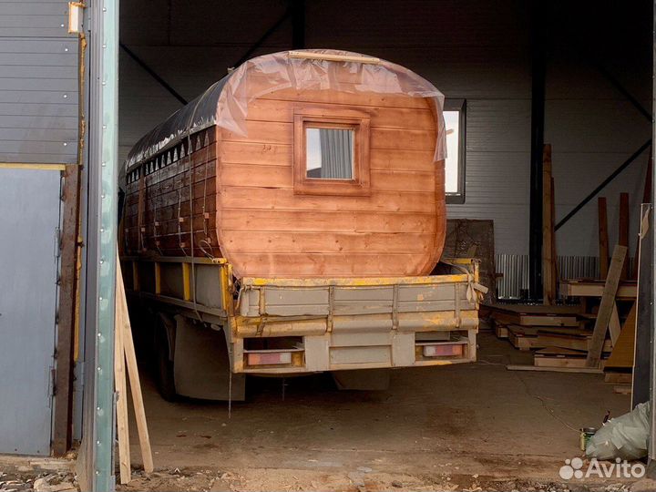 Баня бочка квадро с доставкой