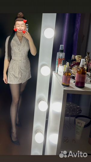 Комбинезон ромпер блестящий новый