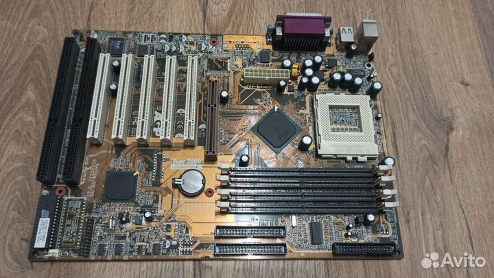 Материнка Chaintech, Intel Celeron 433, dimm RAM